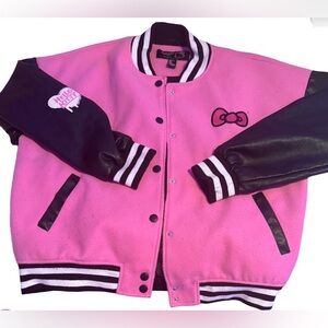 Hello Kitty Pink and Black Jacket with Bow